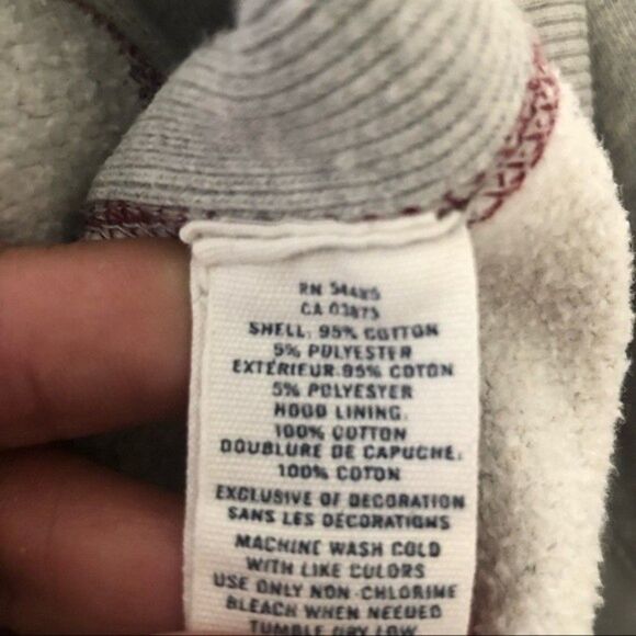 AMERICAN EAGLE Gray 1/4 Zip pullover Hoodie Size XS Unisex - Picture 7 of 9